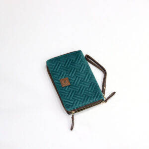 Trendy Treasure Quilted Marine Teal Wallet