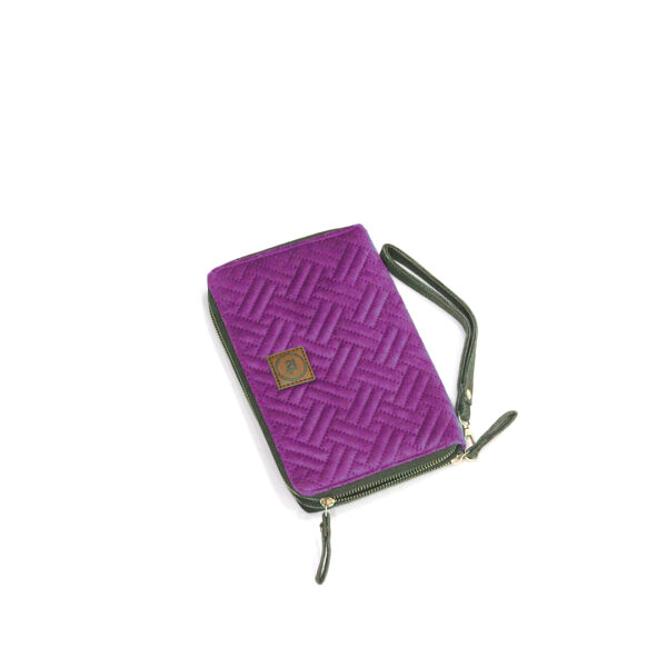 Trendy Treasure Quilted Raspberry Purple Wallet