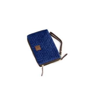 Trendy Treasure Quilted Night Blue Wallet