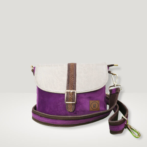 Wales Raspberry Purple Saddle Sling Bag