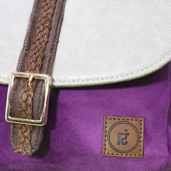 Wales Raspberry Purple Saddle Sling Bag - Image 2