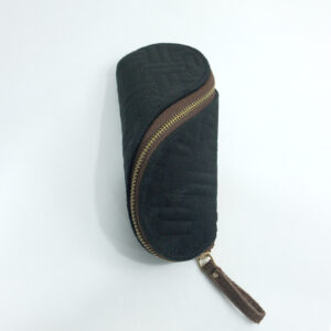 Cabana Quilted Ebony Black Pouch