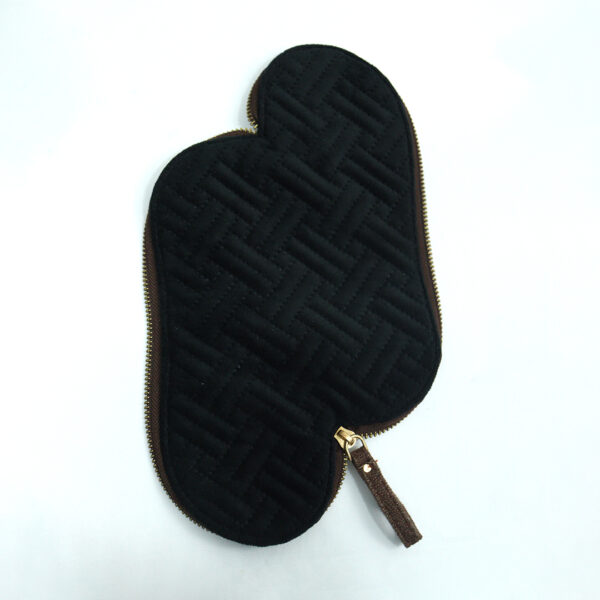 Cabana Quilted Ebony Black Pouch