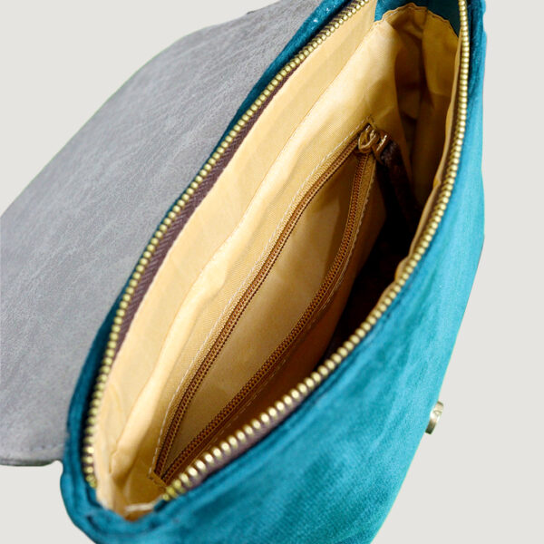 Wales Marine Teal Saddle Sling Bag - Image 4