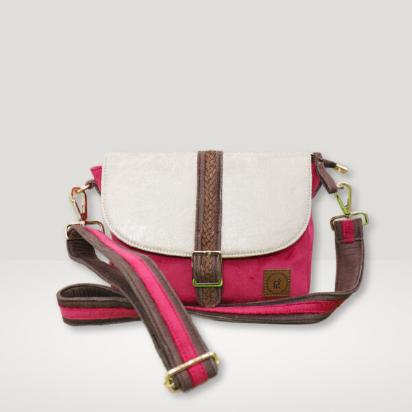 Wales Rose Pink Saddle Sling Bag