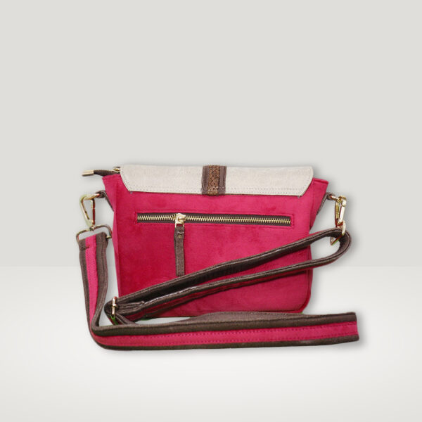 Wales Rose Pink Saddle Sling Bag - Image 2