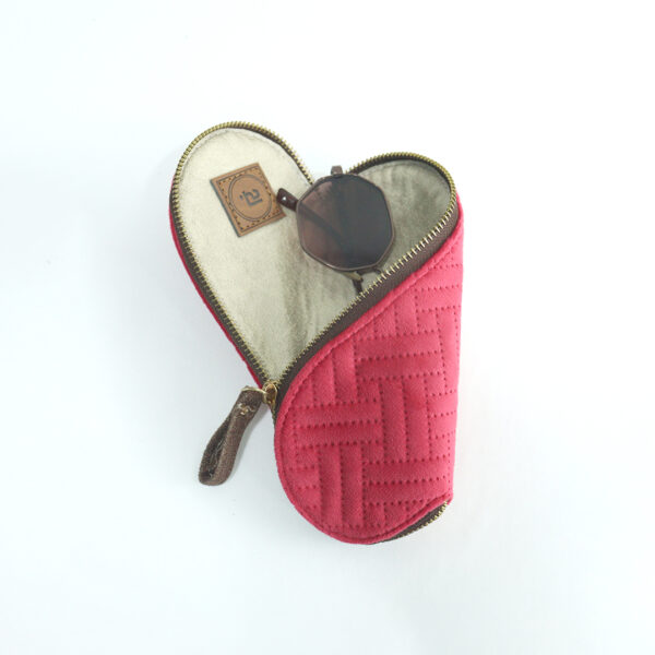 Cabana Quilted Rose Pink Pouch