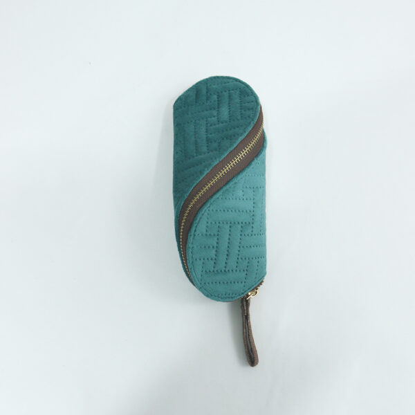 Cabana Quilted Marine Teal Pouch