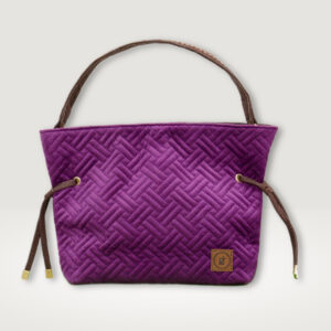 Raspberry Purple Kapitone Bucket Bag